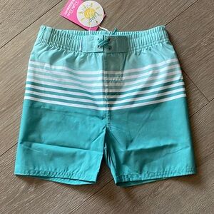 RUGGEDBUTTS Ocean Teal Swim Trunks